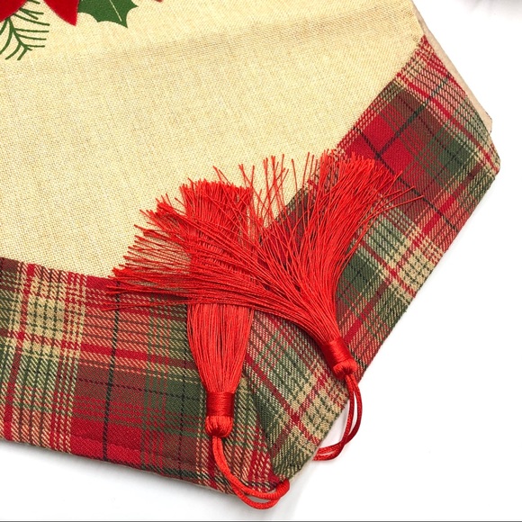 Merry Christmas table runner Cotton 3D patterns - Picture 5 of 9